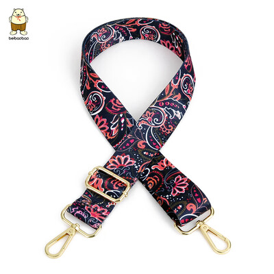 

Chinese style wide shoulder strap can adjust national style color shoulder band womens bag collision color belt oblique span bag