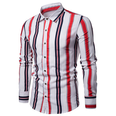 

Vertical Striped Mens Shirt