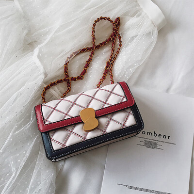 

Advanced sense small bag Western retro chain bag texture handbag new 2019 wild ins shoulder Messenger bag