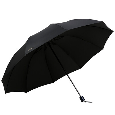 

Paradise Umbrella Oversized 76cm10 Bone Reinforcement Impact Black Glue Tri-Fold Umbrella 33212E Black