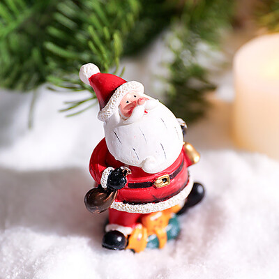 

Tailored Christmas Diy Ornament Santa Resin Doll Desktop Decoration Christmas Gift Decor