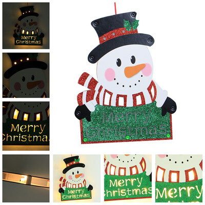 

〖Follure〗Creative Wooden Christmas House Led Light Hanging Pendant Xmas Ornament NEW