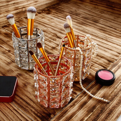 

Make Up Brush Storage Bucket PensPencils Holder Pots Desktop Organizer Decor