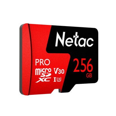 

Netac 256GB Pro Micro SDXC TF Memory Card Data Storage V30UHS-I U3 High Speed Up to 100MBs