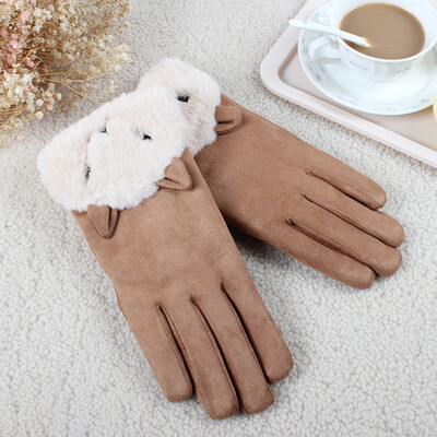 

Full Finger Cute Women Gloves Winter Outdoor Sport Cycling Clothing Touch Screen