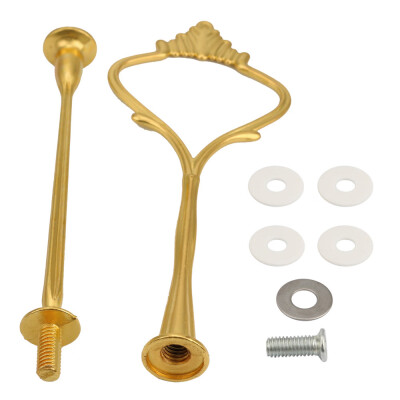 

Siaonvr Crown 2 Tier Cake Cupcake Plate Stand Handle Hardware Fitting Holder