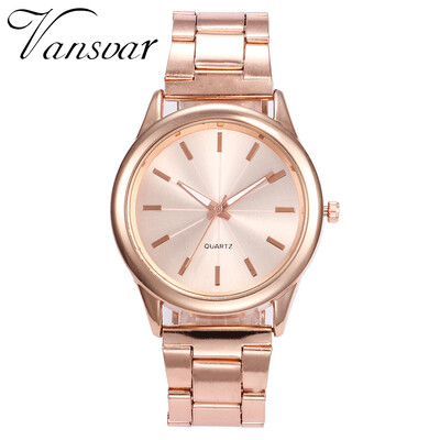 

Women Watches Exquisite Rose Gold Dial Ladies Quartz Wristwatch Simple Alloy Strap Clock Featured Top Brand Montre Femme