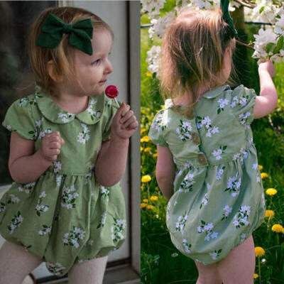 

Newborn Baby Girl Romper Floral Bodysuit Jumpsuit Outfits Sunsuit Summer Clothes