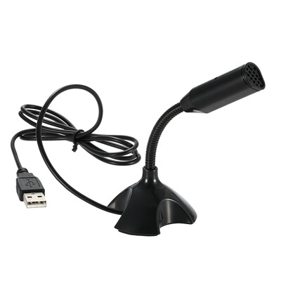 

USB Desktop Microphone 360° Adjustable Microphone Support Voice Chatting Recording Mic for PC Mac with a USB port