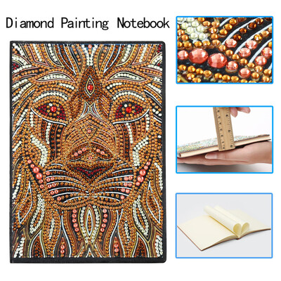 

Toponeto Creative Diamonds Painting Notebook A5 DIY Diamonds Art Cover Diary Book 50 Page