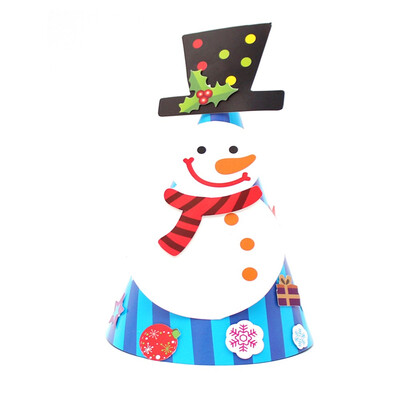 

Toponeto Christmas Decorations Cartoon Children Christmas Hat Cardboard Children Hat