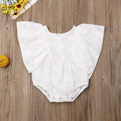 

US Summer Newborn Infant Baby Girl Clothes Ruffle Romper Jumpsuit Outfit Sunsuit