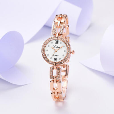 

Top Womens Watches Lvpai Disc Bracelet Fashion With Rhinestone Ladies Clock Casual Gift Wristwatch Luxury Bayan Kol Saati