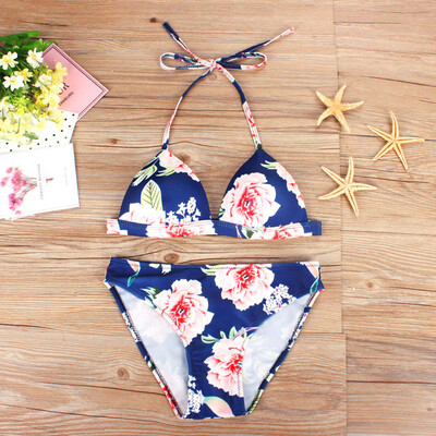 

Roseonmyhand Sexy Womens Printing Bikini Set Push Up Padded Bra Swimsuit Suit Swimwear Beach