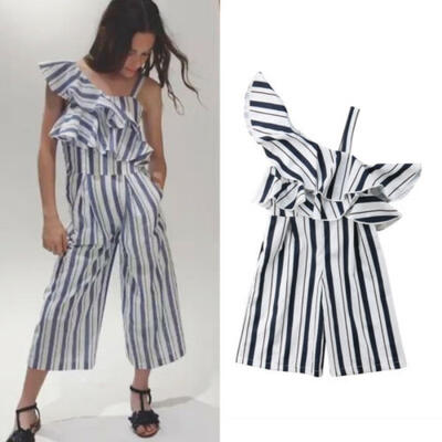 

Fashion Kids Girls Summer Clothes Child Clothing Stripe Romper Jumpsuit Outfits