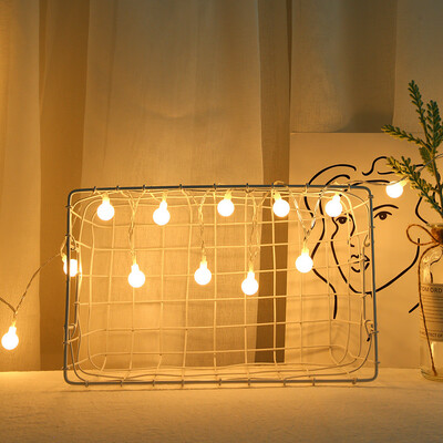 

〖Follure〗20LED Frosted White Ball Shape Decorative Lights Holiday Lights