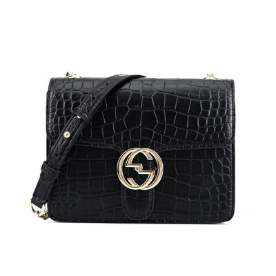 

Bag female new 2019 Korean version of the new Messenger bag tide fashion chain shoulder bag crocodile pattern organ small square bag