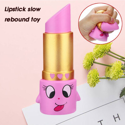 

Gotoamei 1PCS Squeeze Exquisite Lovely Lipstick Scented Slow Rising Decompression Toys