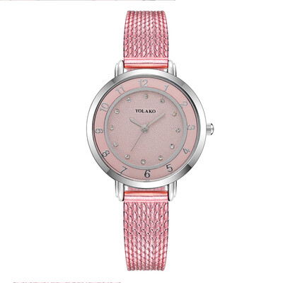 

Fashion Women Watches Roman Numerals Dot Dial Ladies Analog Quartz Wristwatch Casual Strap Simple Clock Relojes Para Mujer