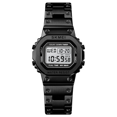 

SKMEI 1433 Women Analog Digital Electronic Watch Fashion Casual Wristwatch 2 Time Display Alarm Countdown 3ATM Waterproof Luminous