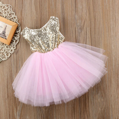 

Sequins Kids Baby Flower Girl Dress Tutu Party Dress Wedding Bridesmaid Dresses