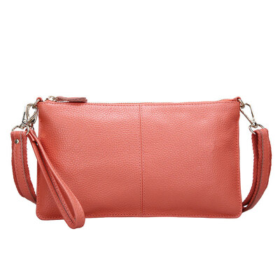 

Fashion Women Rectangle Solid Color Zip Wristlet Handbag Crossbody Shoulder Bag