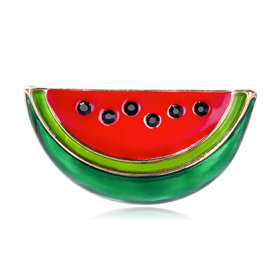 

1Pc Watermelon Enamel Brooch Denim Jacket Pin Badge Gift Fashion Jewelry