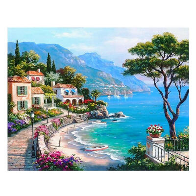 

5D DIY Full Drill Square Diamond Painting Love Sea Cross Stitch Embroidery