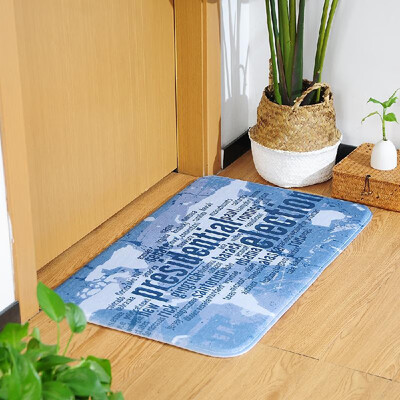 

Carpet Doormat Mat American Style Bath Rug Non-Slip Doormat Welcome Floor Mats Carpet