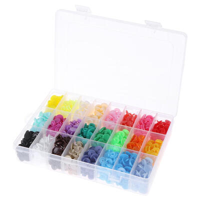 

360pcs T5 Plastic Press Stud Buttons Fastener DIY Baby Clothing Snap Button