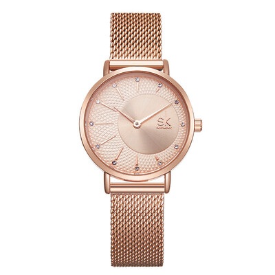 

SHENGKE SK Women Watch Top Brand Luxury 2019 Rose Gold Women Bracelet Watch For Ladies Wrist Watch Montre Femme Relogio Feminino