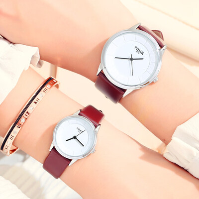 

Mi Ke waterproof belt quartz female watch mens watch couple student male&female men watch men