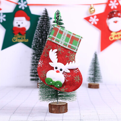

Tailored Christmas Santa Socks Cute Ornaments Festival Party Xmas Tree Hanging Decoration