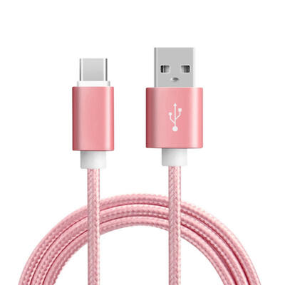 

Premium Durable Nylon Braided USB To USB 31 Type-C Fast Charging Data Cable For LETV Xiaomi Phones-1m