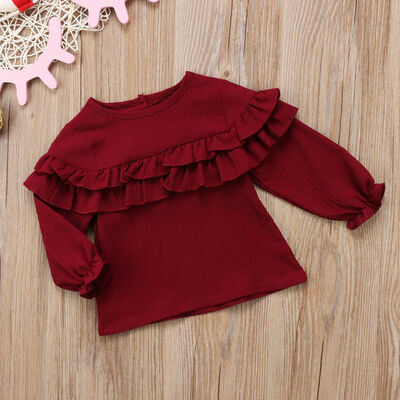 

SUNSIOM Toddler Newborn Baby Girls Long Sleeve T-shirt Blouse Clothes Shirt Tops