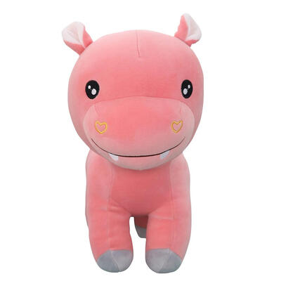 

Cute Hippo Plush Toys Cotton Stuffed Soft Animal Cartoon Pillow Cushion