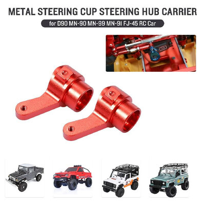 

Replacement for D90 MN-90 MN-99 MN-91 FJ-45 JJRC WPL RC Car Metal Steering Cup Steering Hub Carrier Aluminum Alloy Upgrade Parts