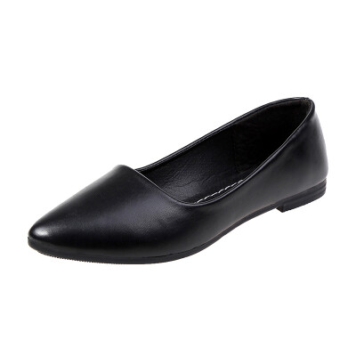 

Work shoes female 2019 new black thick heel low heel non-slip comfortable shoes pointed flat-bottomed professional work shoes