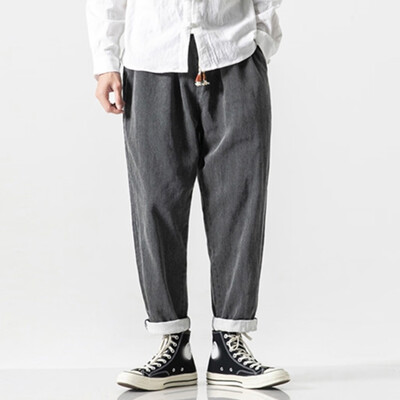

Gobestart Mens New Style Casual Plain Jeans Fashion Retro-Sized Trousers Pant