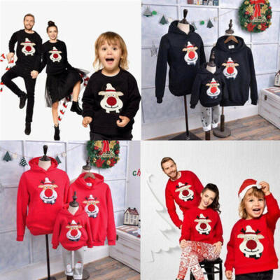 

Christmas Mom Dad Baby Kid Clothes Family Matching Parent-child Top Clothes