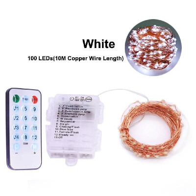 

100 LEDs Fairy Lights Sound Activated Twinkle String Lights 10M328ft Copper Wire Lamp with Remote Control for Christmas Wedding