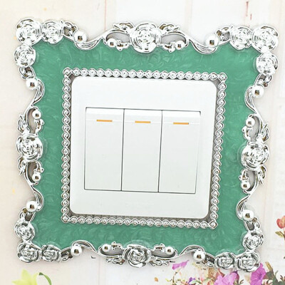 

〖Follure〗Home Switch Cover Square Shape Switch Wall Light Socket Stickers Room Decor BU