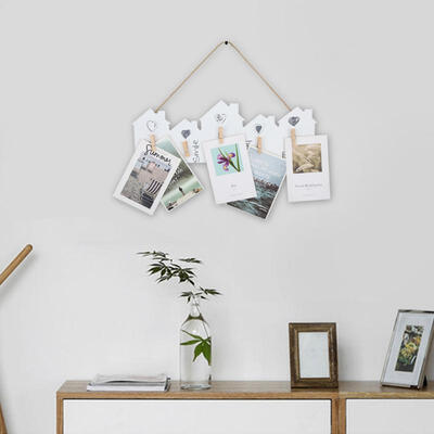 

Greensen DIY House Shape Note Photo Clip Hanging Decoration Ornament Home Bedroom Wall Decor