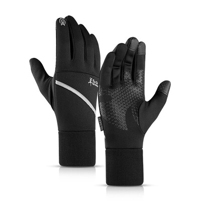 

Bike Cycling Full Finger Gloves Outdoor Waterproof Gloves Warm Night Reflective