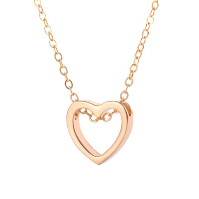 

Romantic Loving Heart Pendant Hollow Necklace Party Women Lovers Jewelry Gift