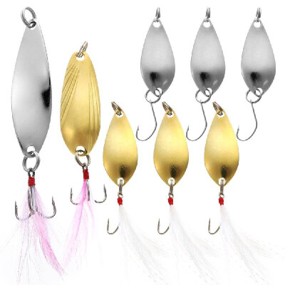 

8pcs Spoon Fishing Lures Set with Hard Baits Fishing Hooks Storage Box