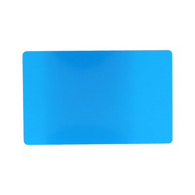 

50Pcs 5 Colors Impressive Blanks Laser Mark Engraved Metal Smooth Business Visiting Name Cards Blanks Business Cards