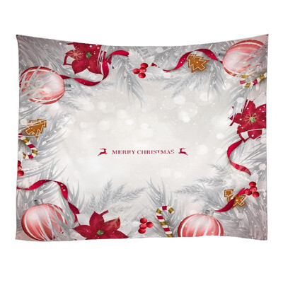 

Christmas Tapestries Wall Hanging Art Tapestry Polyester Xmas Fireplace Tapestry Table Cloth Bedspread Beach Picnic Mat Party Livi