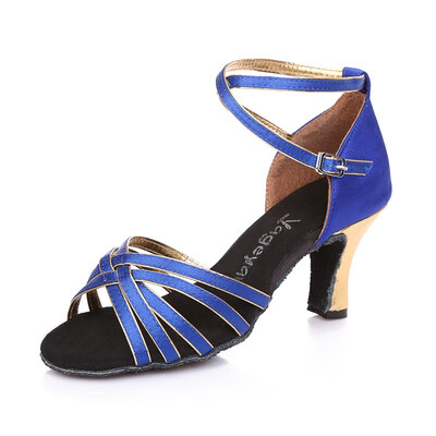 

YAGEYAN adult Latin dance shoes Latin shoes buckle with breathable square dance dance shoes modern dance shoes 4205