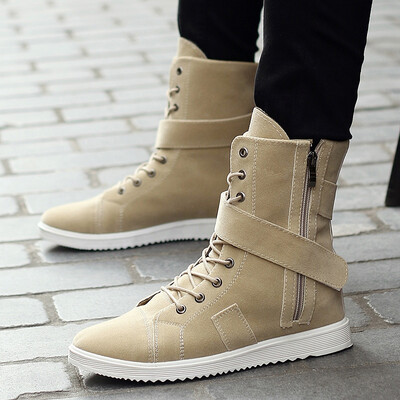 

British Martin boots mens warm plus velvet cotton shoes in the snow high shoes mens boots military boots summer boots long boots high boots